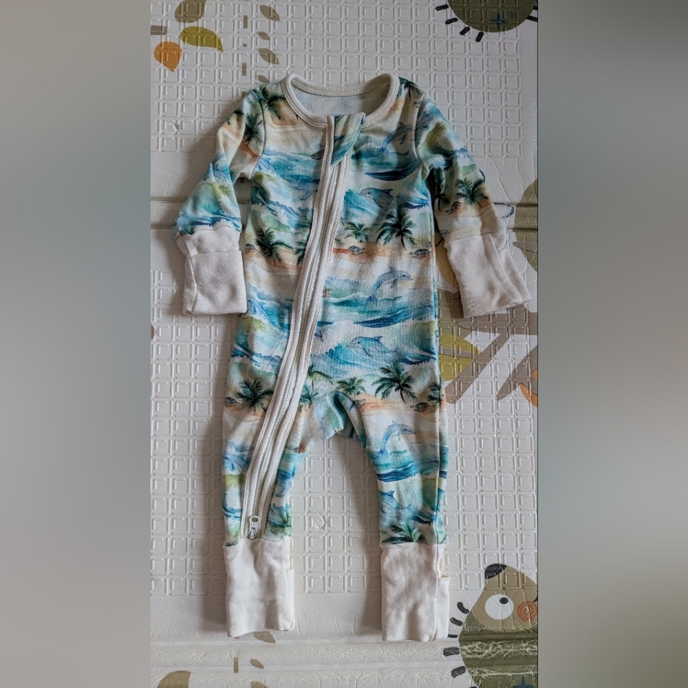 Tropical Print Kids One Piece